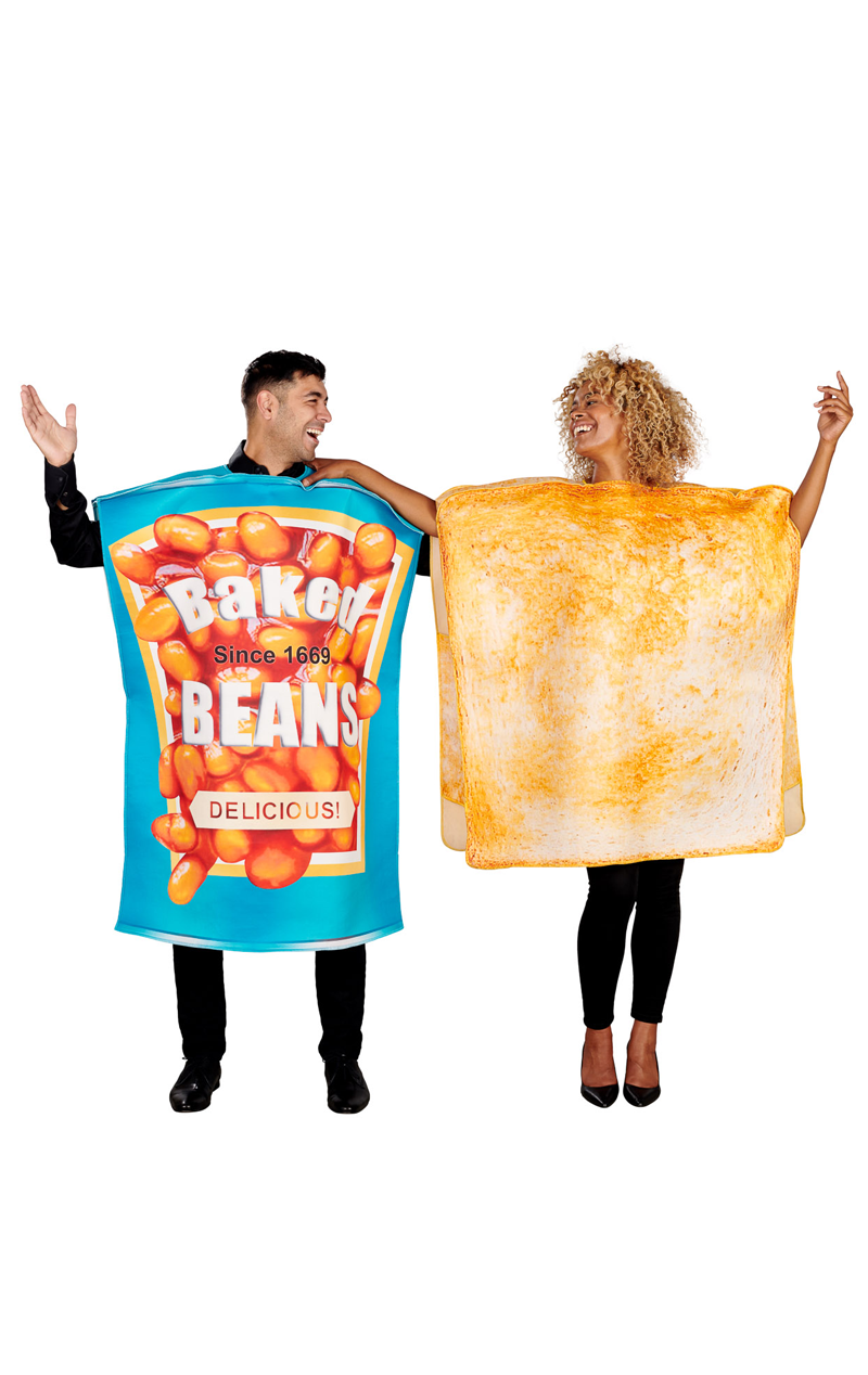 Beans & Toast Couple Costume - joke.co.uk
