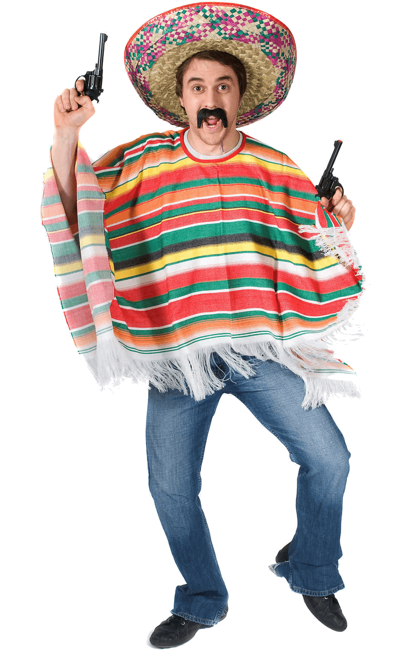 Uomo messicano con sombrero in costume messicano tradizionale