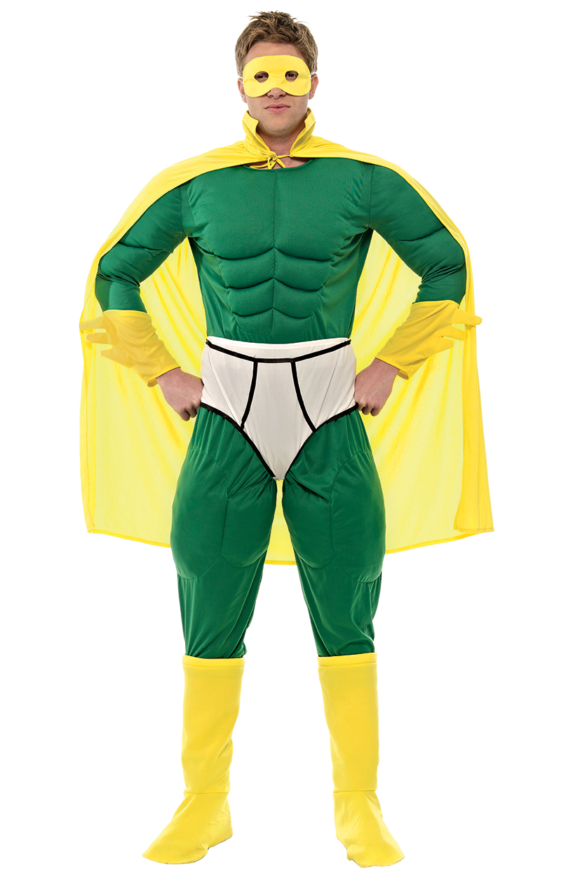 Costume da supereroe Capitan Y-Fronts adulto - Joke.it