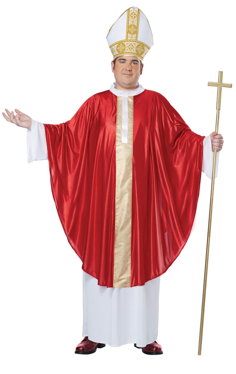 Costume di carnevale adulto da Cardinale con cappello