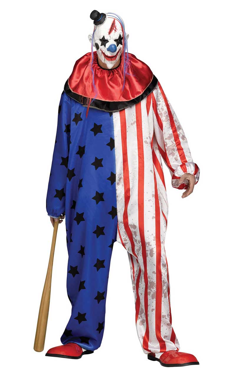 Costume di coppia clowns colorati per adulto halloween: Costumi