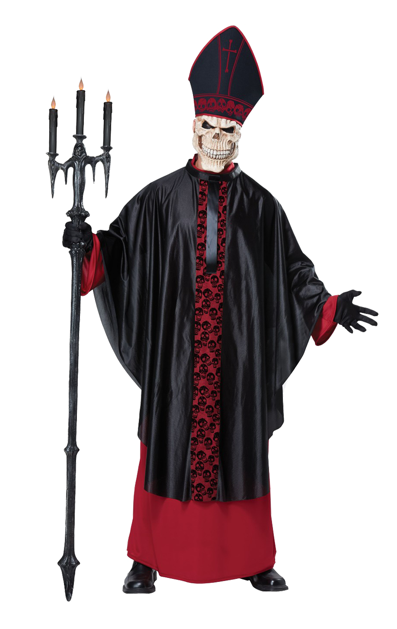 Costume da prete di Halloween per la Messa del diavolo da uomo - joke.it