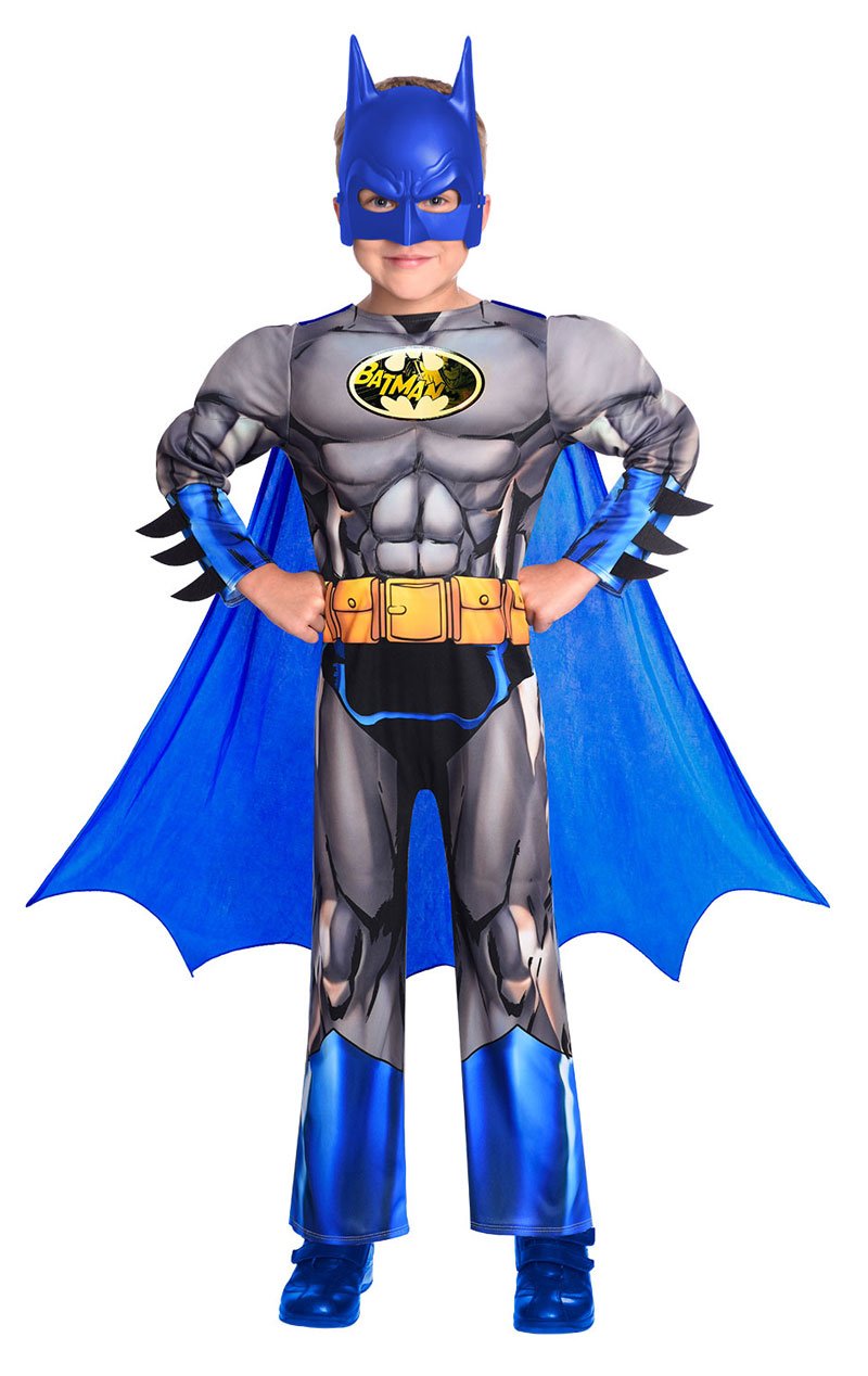Costume da bambino Batman Classic 4-6 anni mantello e maschera inclusi  9906058