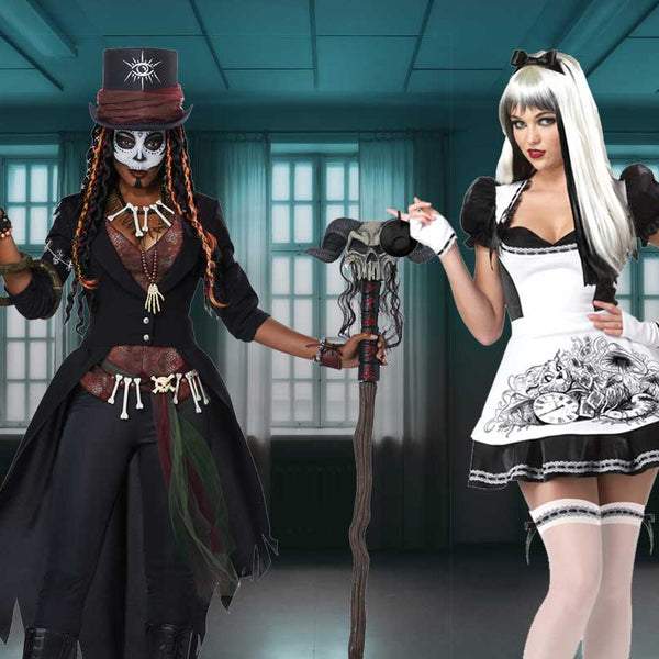 ▷ Costume Mercoledì Addams nero donna più terrificante di Halloween