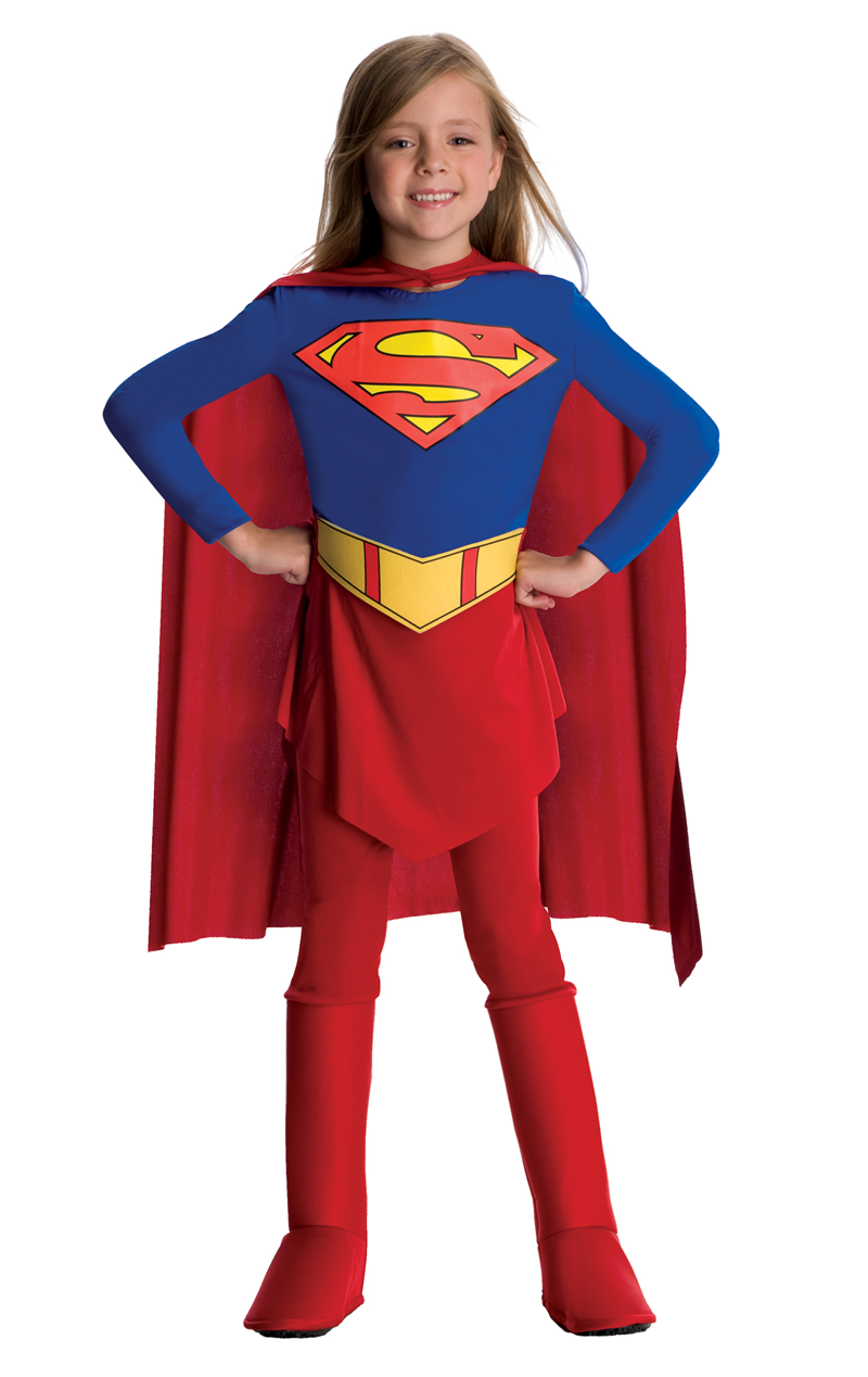 Costume da supergirl dei fumetti per bambini