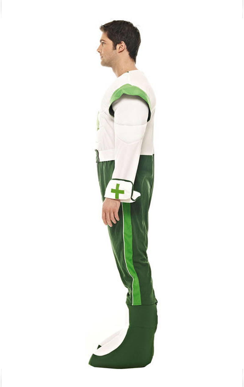 Costume da uomo codice croce verde adulto