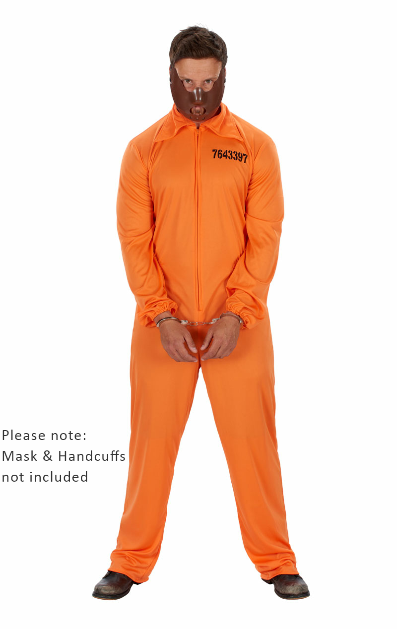 Costume da prigioniero arancione adulto