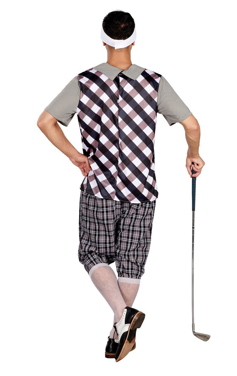 Costume da golf da pub nero da uomo