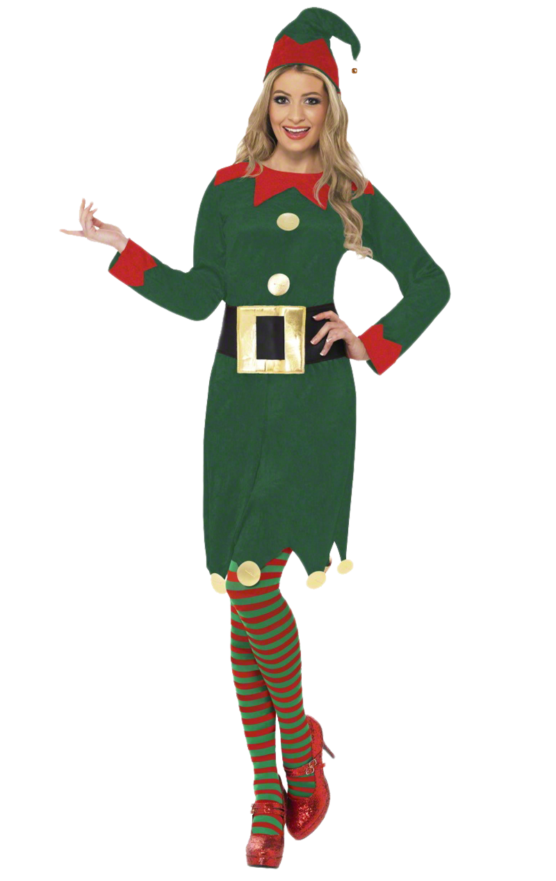 Costume da elfo di Natale felice per donna