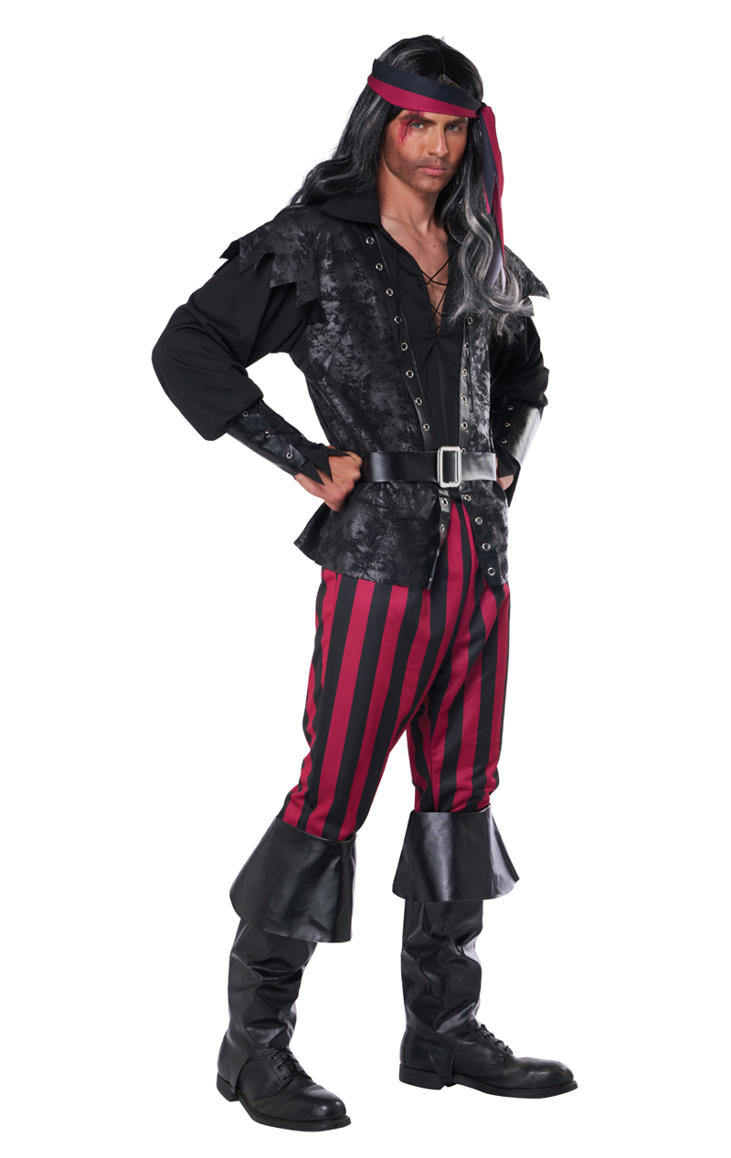 Vestito da pirata spietato da uomo