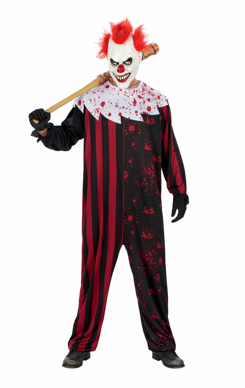 Costume da clown spaventoso da uomo