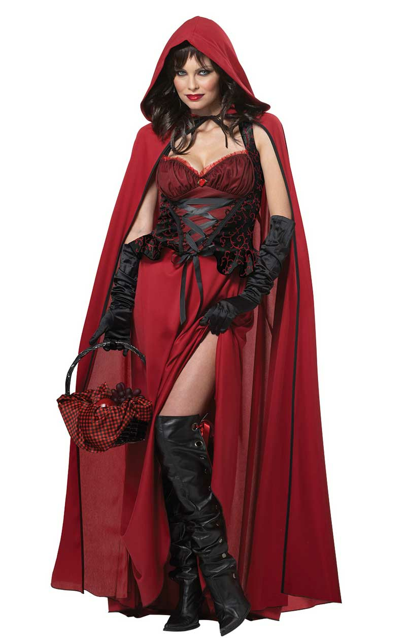 Costume da Cappuccetto Rosso Scuro per adulto