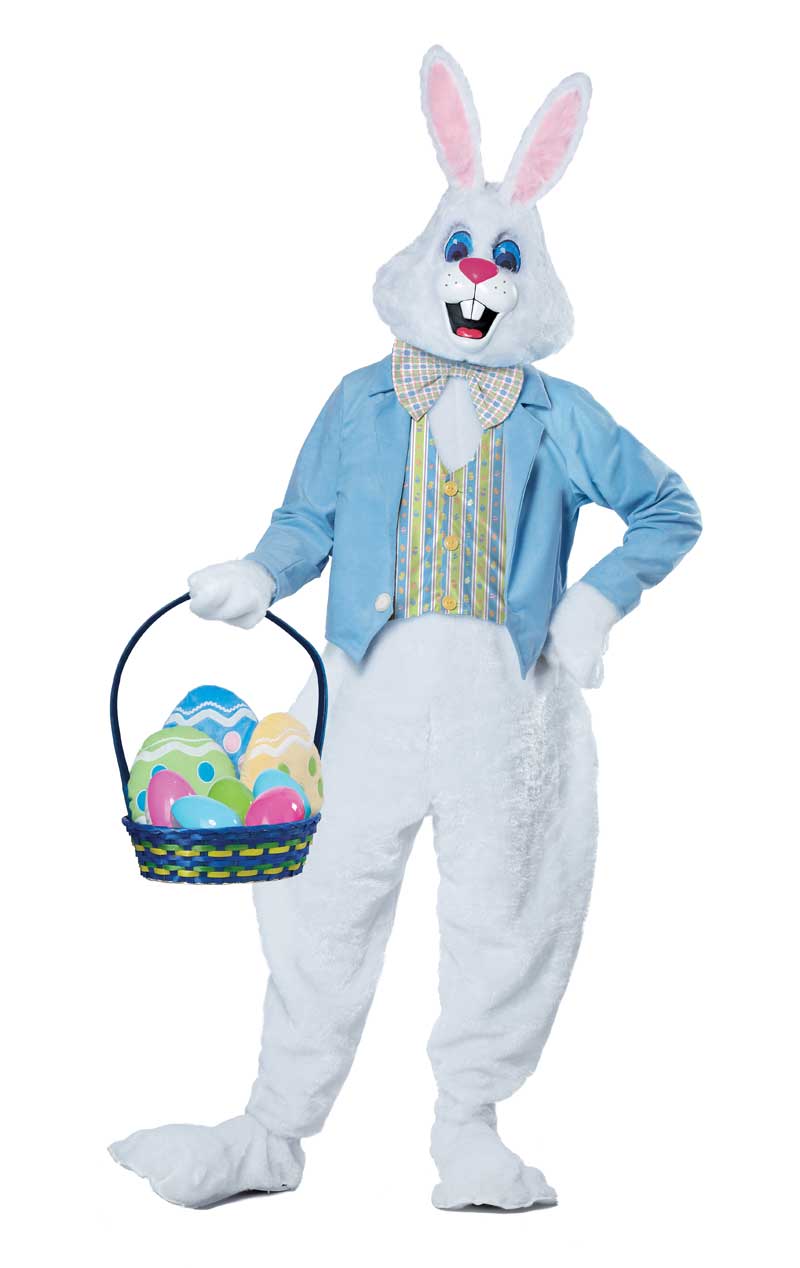 Adult Plus Size Deluxe Easter Bunny Costume - Joke.co.uk