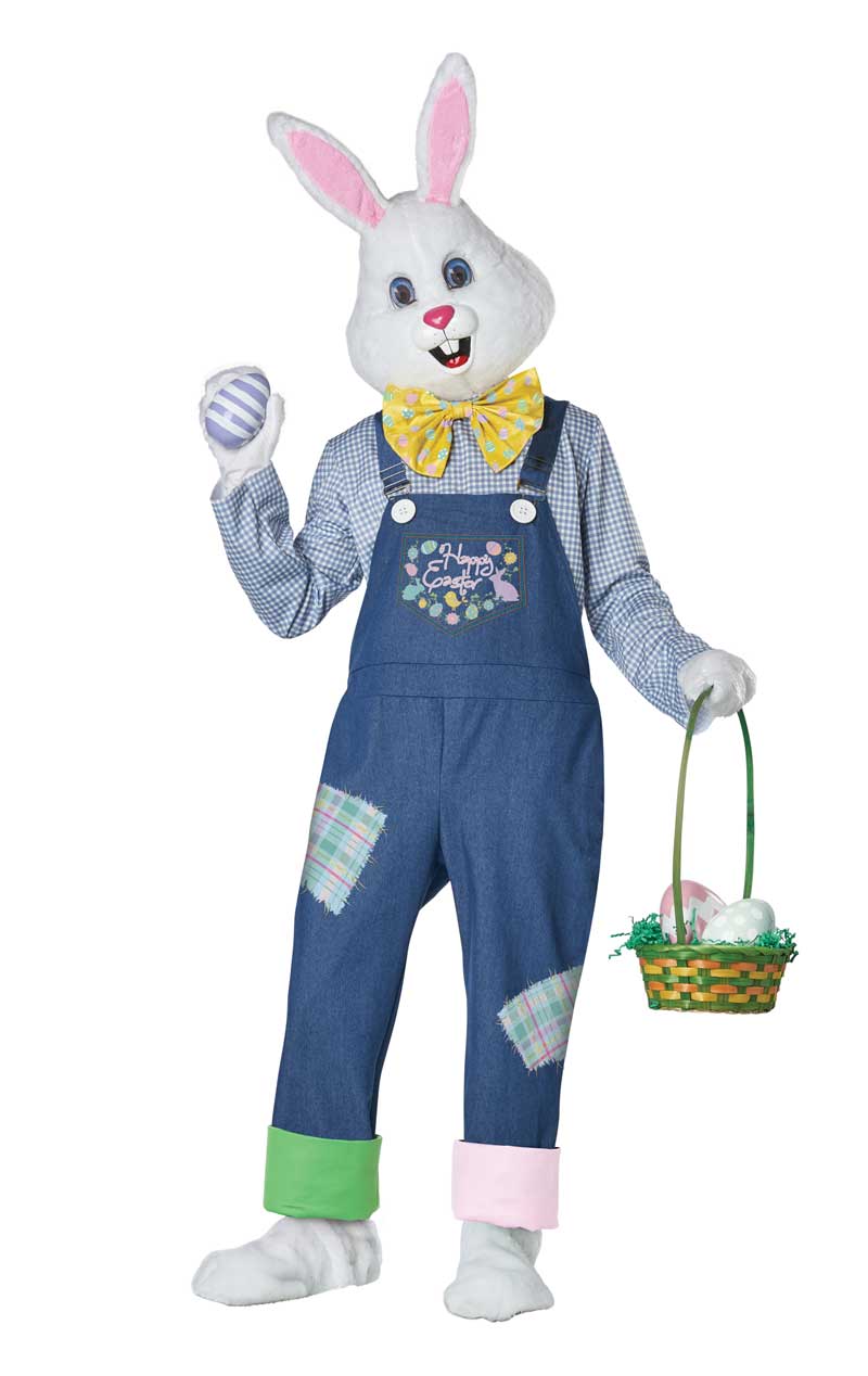 Adult Plus Size Happy Easter Bunny Costume - Joke.co.uk