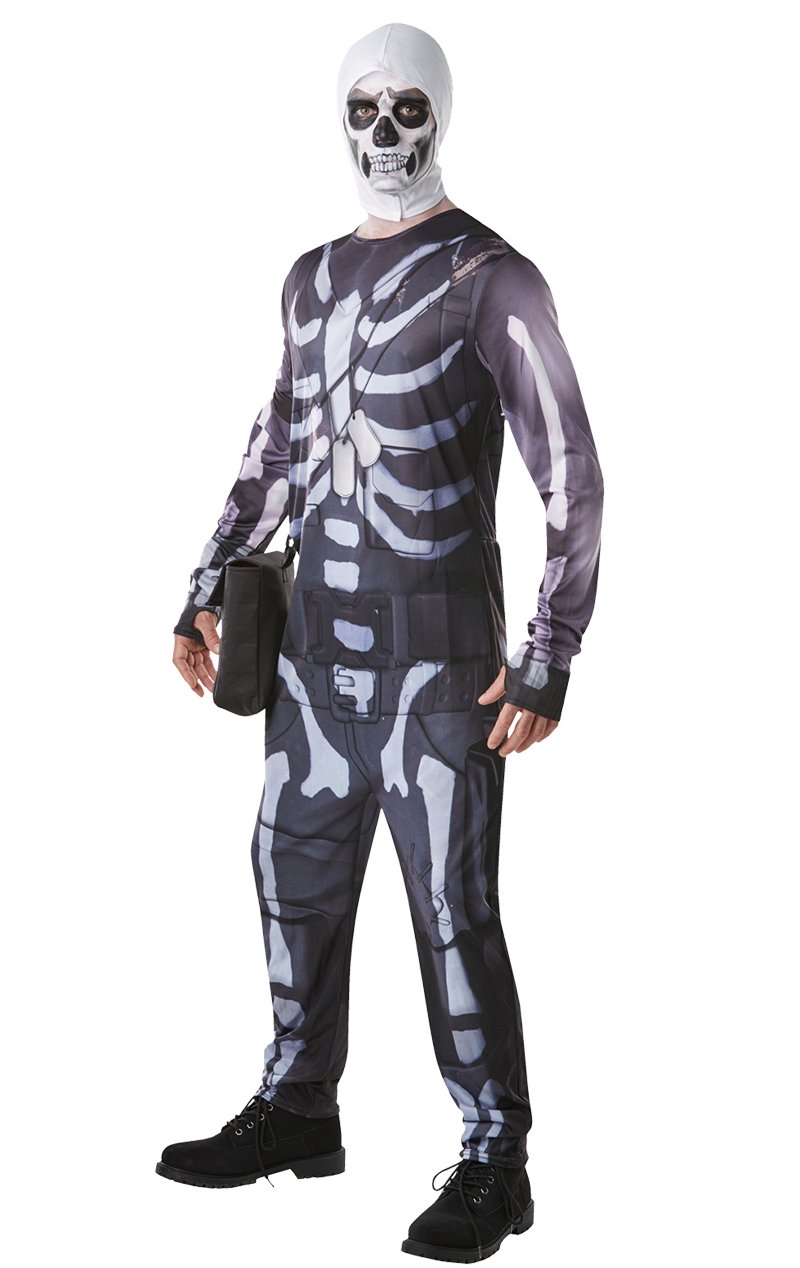 Adult Skull Trooper Fortnite Costume - Deluxe - Joke.co.uk