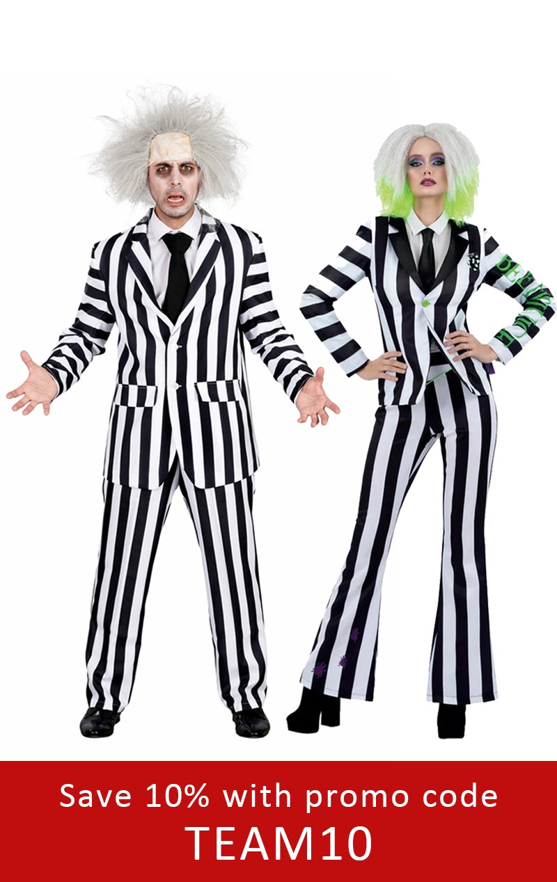 Beetlejuice Couples Costume - Joke.co.uk