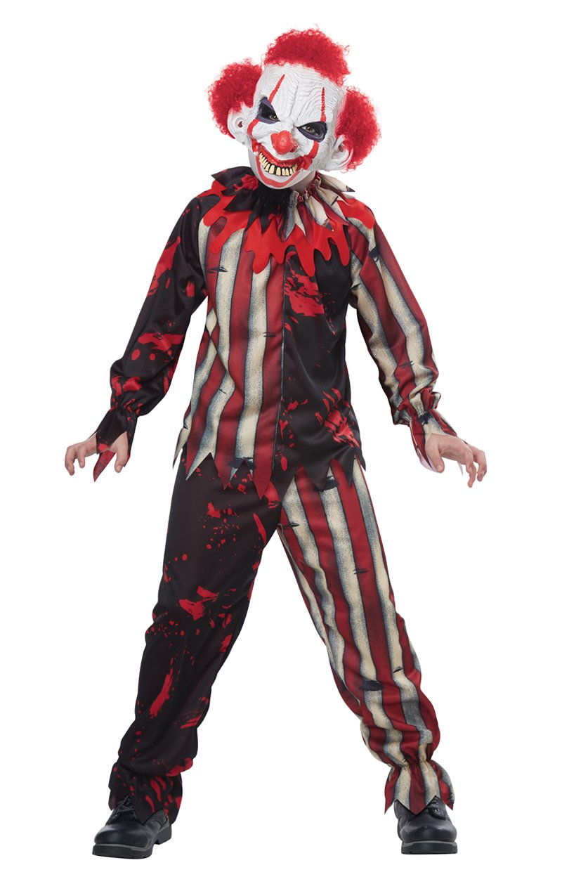 Boys Killer Carnival Clown Costume - Joke.co.uk