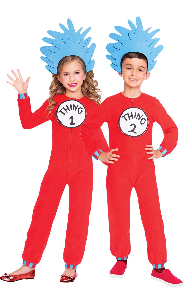 Childrens Thing 1 and 2 Costume - Joke.co.uk