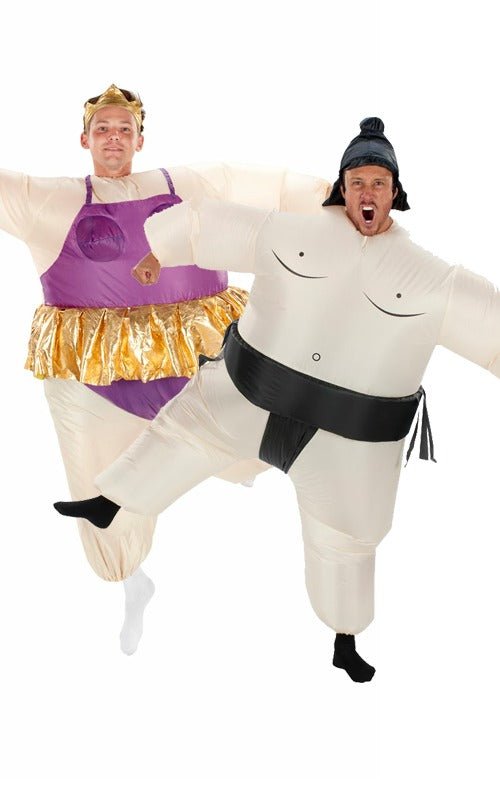 Inflatable Ballerina & Sumo Couples Costume - Joke.co.uk