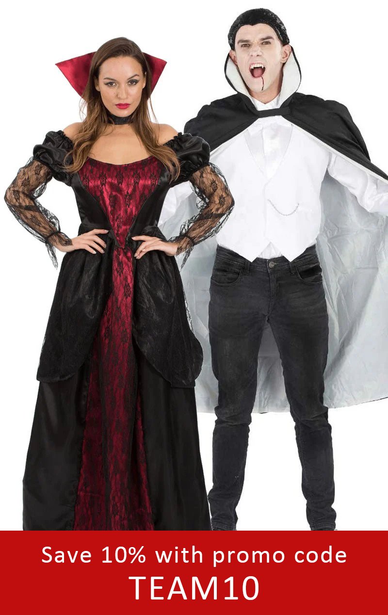 Sexy Vampire & Dracula Couples Costume - Joke.co.uk