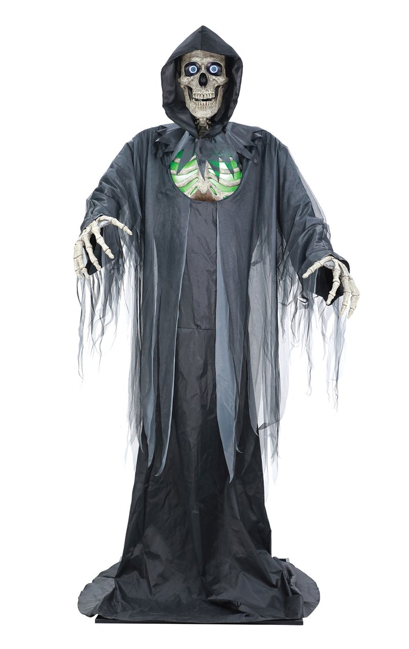 Towering Grim Reaper Animated Halloween Decoration - Joke.co.uk