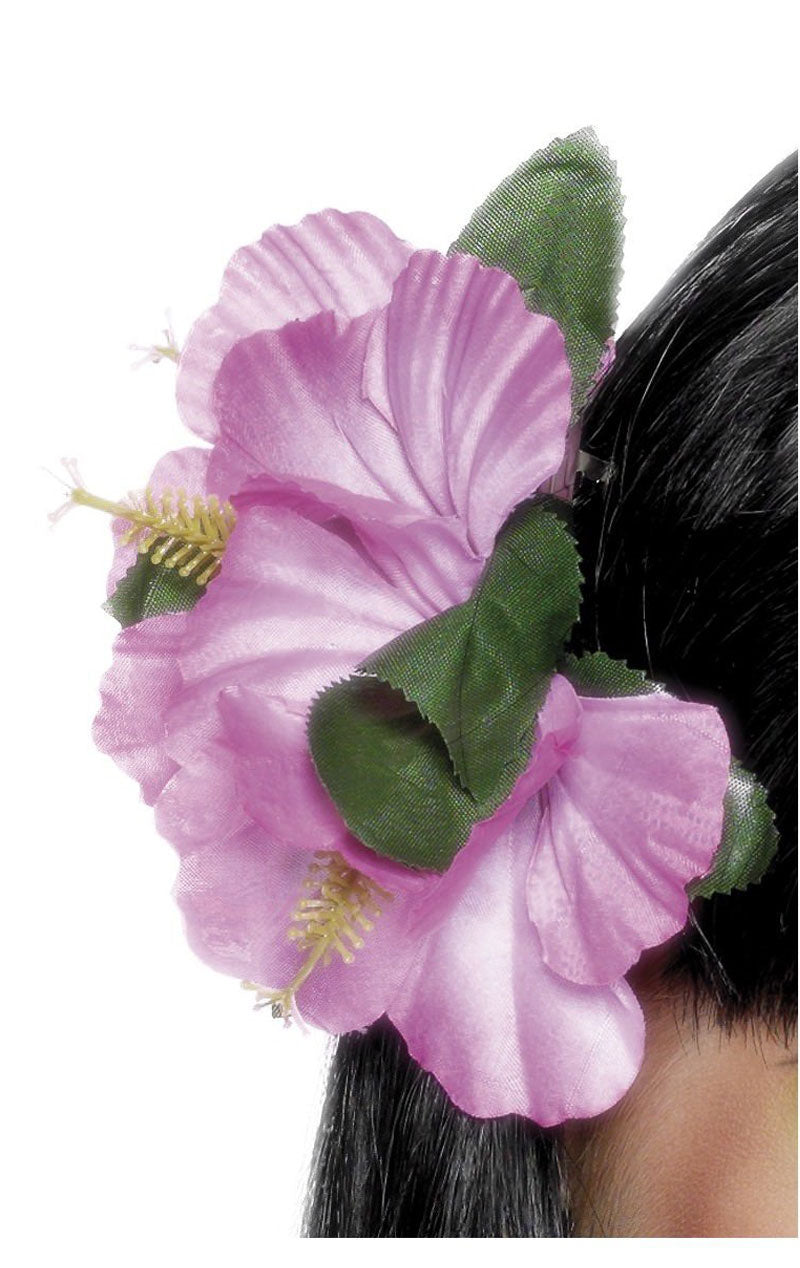 Accessorio per fermagli per capelli con fiore rosa hawaiano