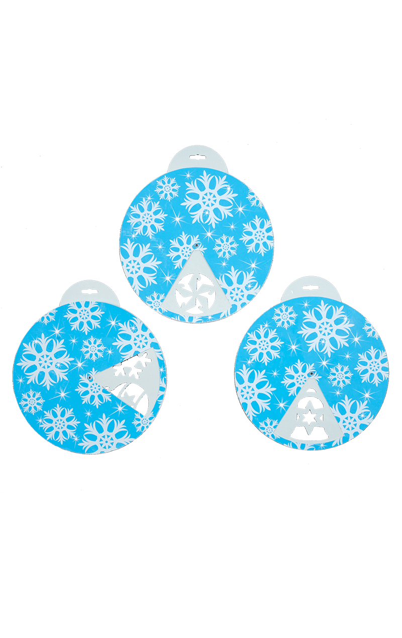Stencil di Natale con fiocchi di neve
