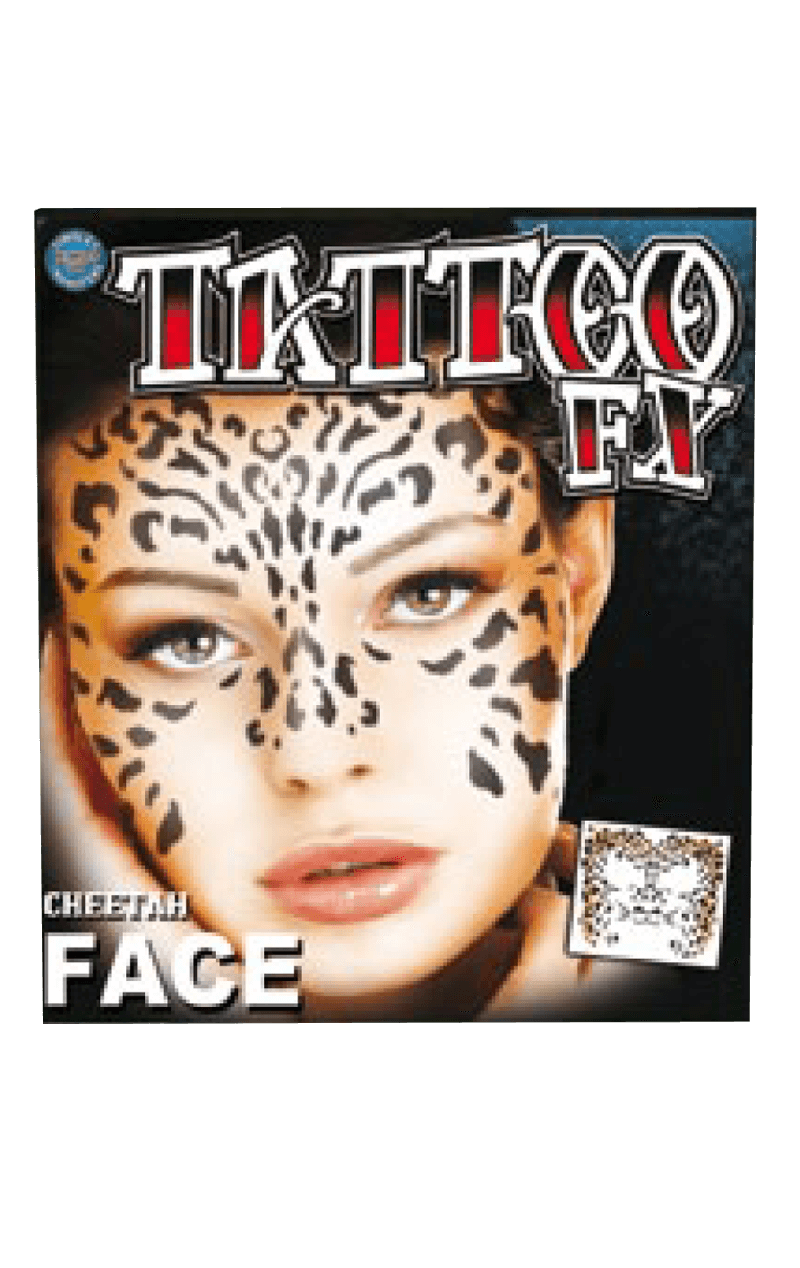 Tatuaggio viso ghepardo