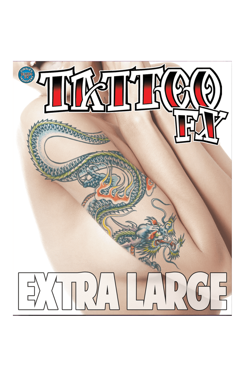 Tatuaggio temporaneo del drago XL