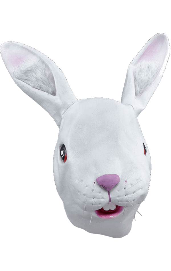Accessorio facciale per coniglio bianco adulto