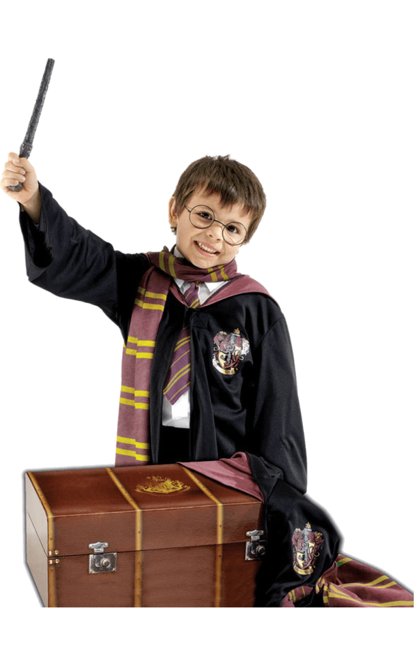 Set costume e baule di Harry Potter per bambini