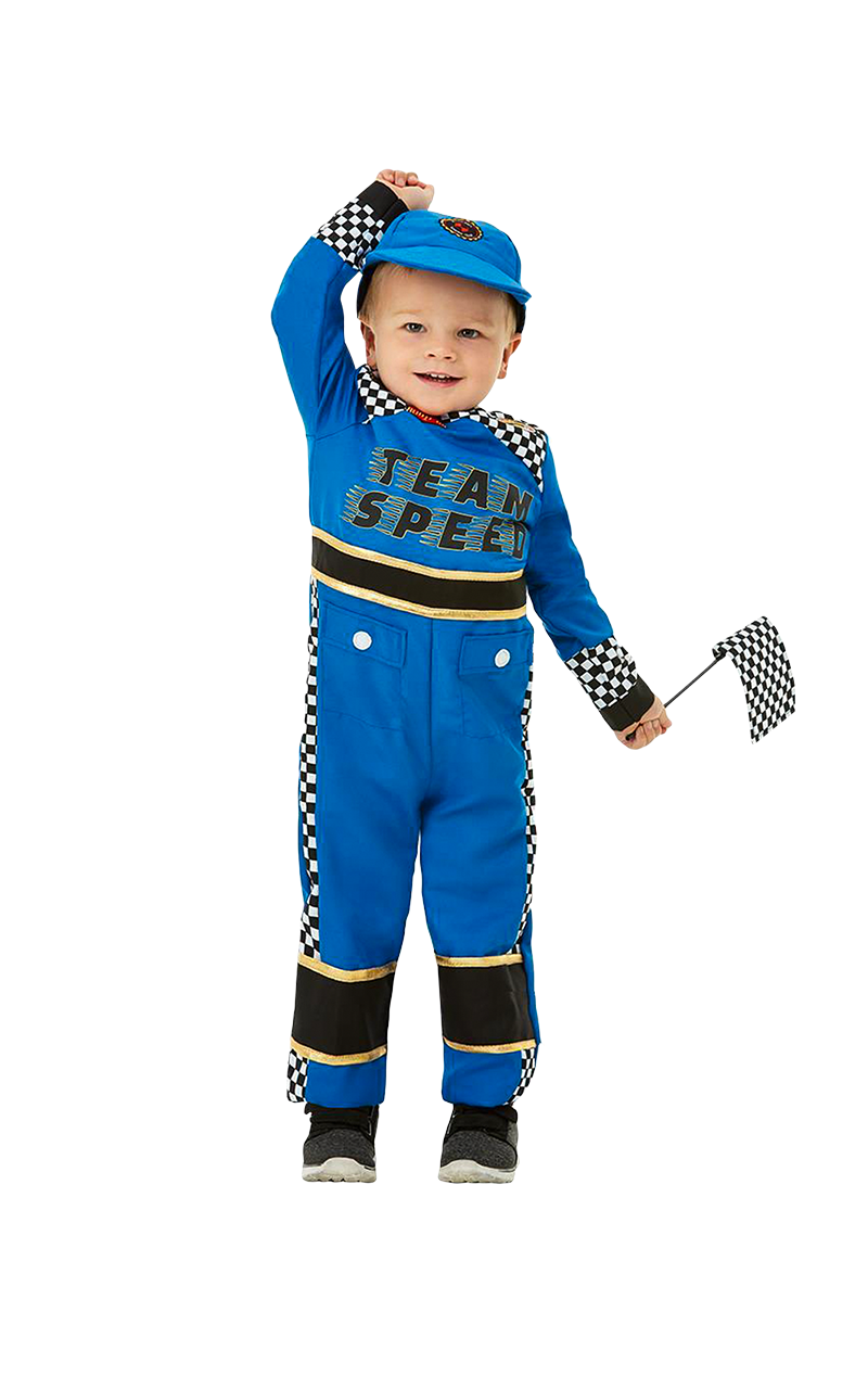 Costume da pilota di auto da corsa per bambini
