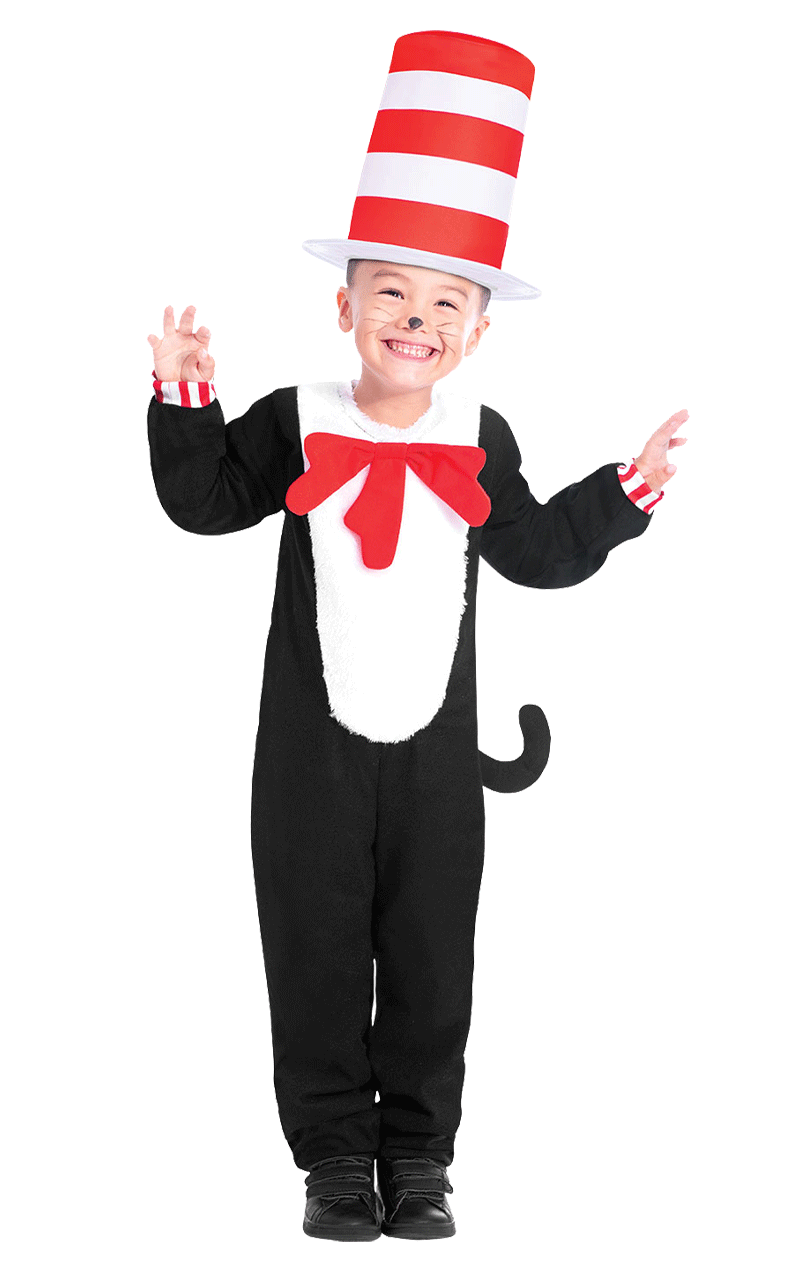 Costume da gatto con il cappello per bambini