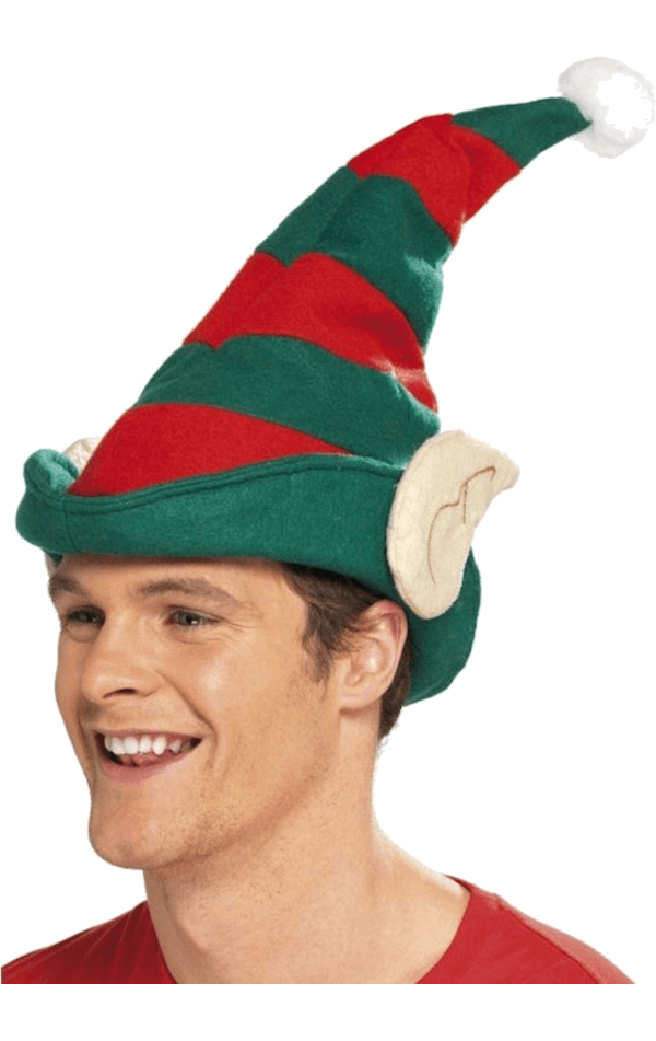 Accessorio per cappello e orecchie da elfo a righe