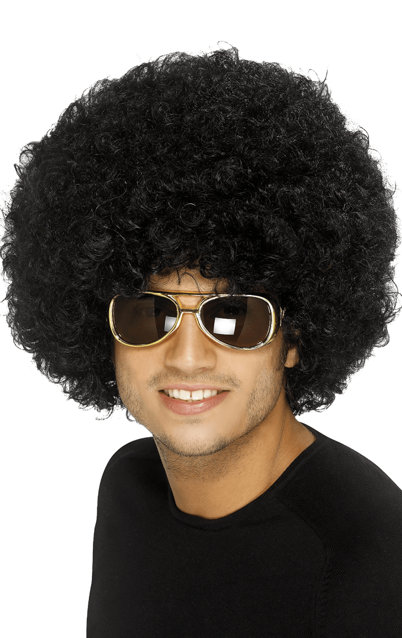 Accessorio per parrucca afro nera funky