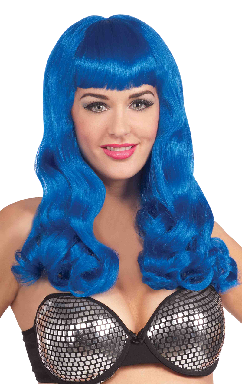 Parrucca blu da ragazza californiana