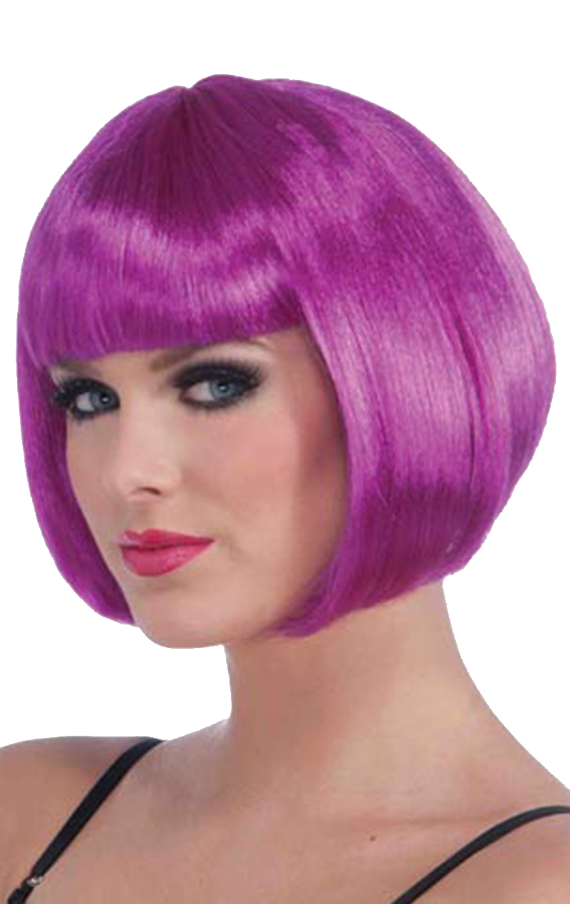 Parrucca viola neon