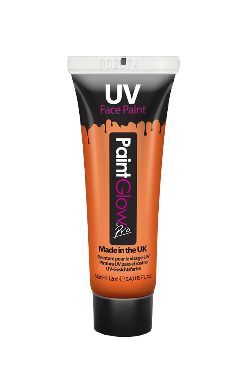 Vernice UV per il corpo e il viso arancione