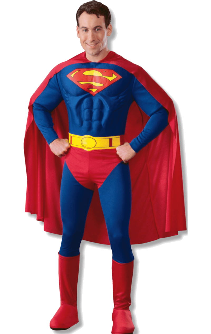 Costume da Superman classico per petto muscoloso adulto