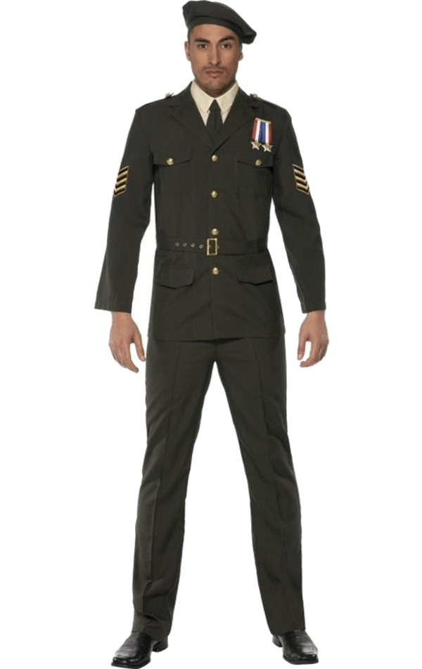 Costume da ufficiale in tempo di guerra da uomo adulto