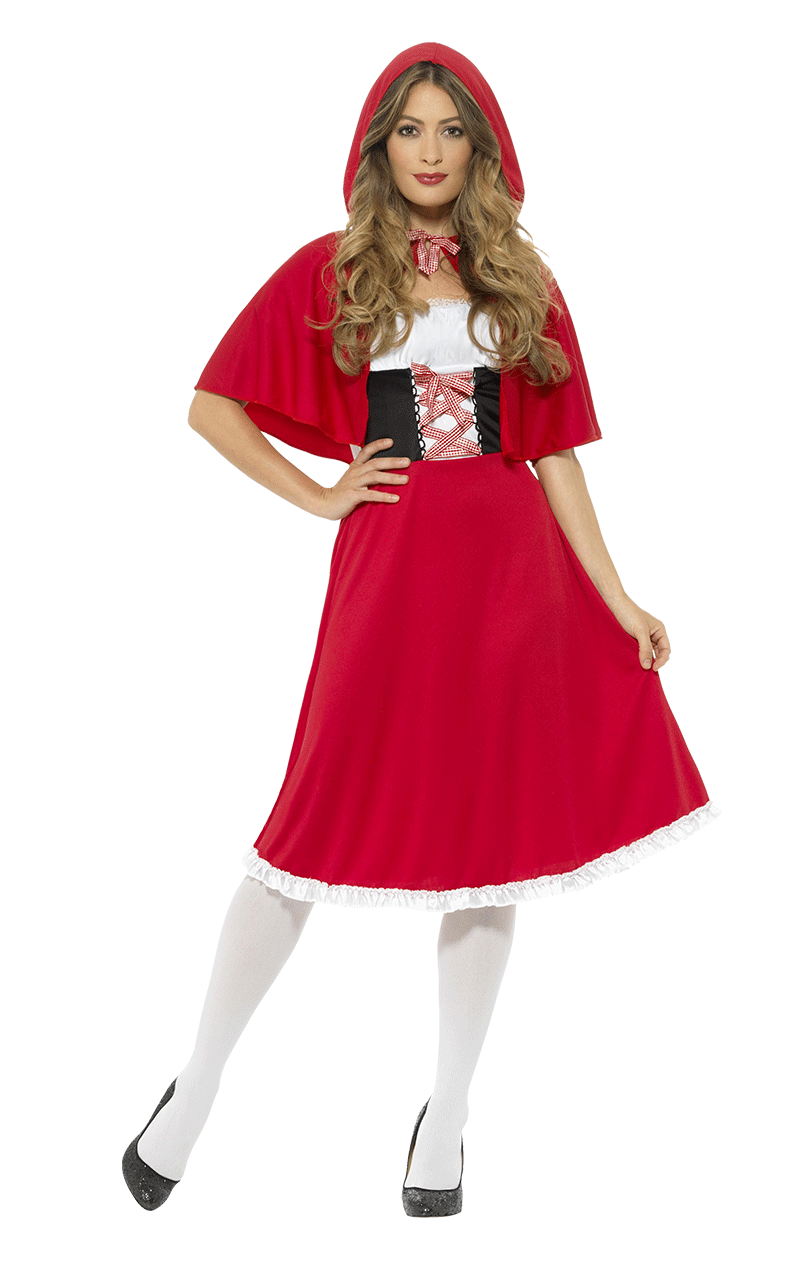 Costume da Cappuccetto Rosso da libro di fiabe da donna
