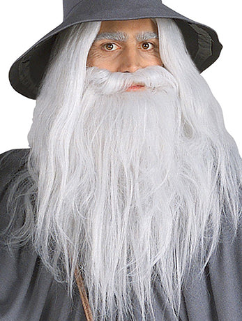 Set barba e parrucca Gandalf adulto