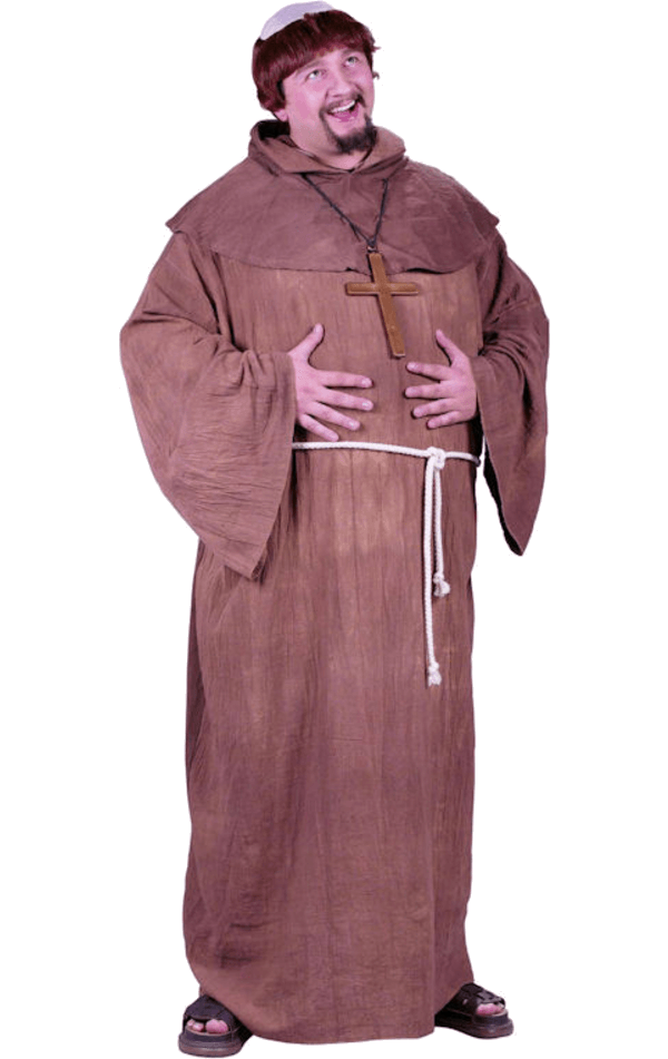Costume da monaco medievale adulto (taglia grossa)