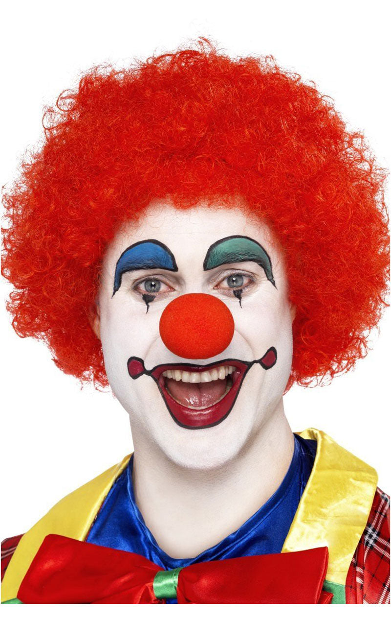 Parrucca da clown afro rossa