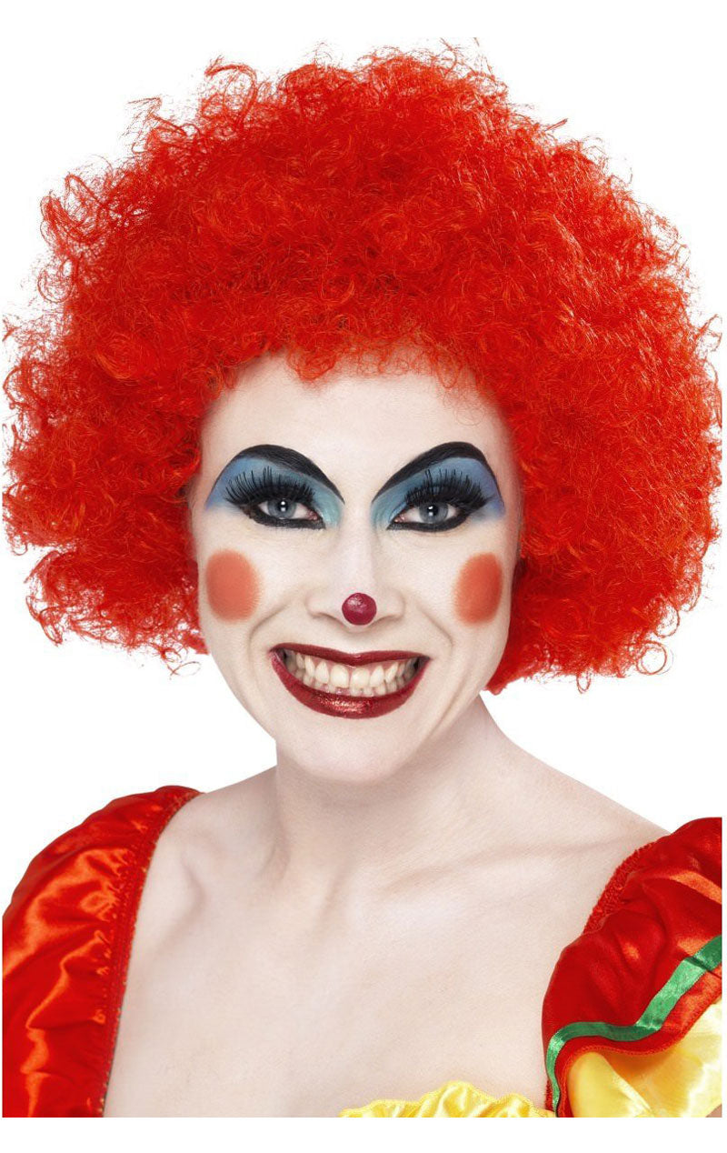 Parrucca da clown afro rossa