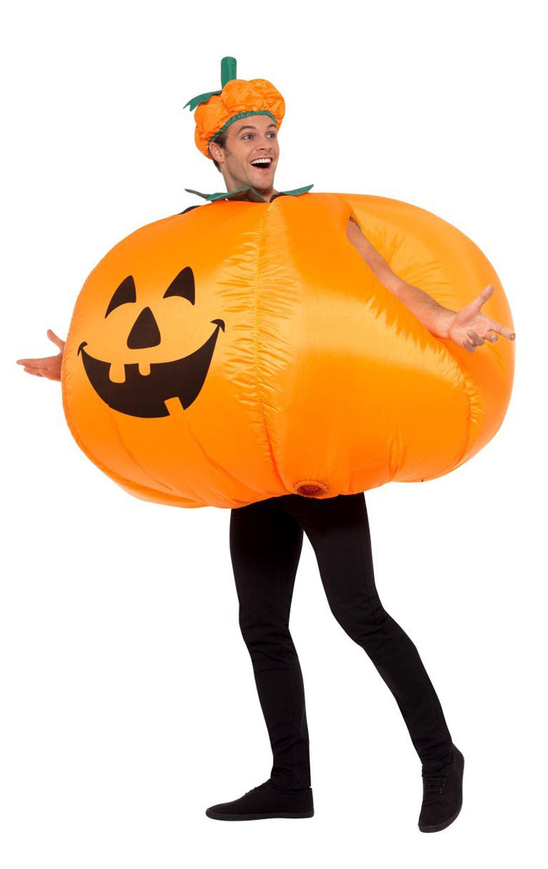 Costume di Halloween da zucca gonfiabile per adulti