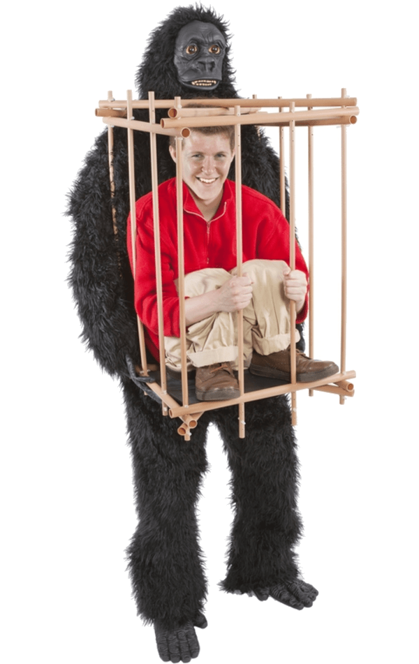 Costume adulto da Gorilla e Gabbia