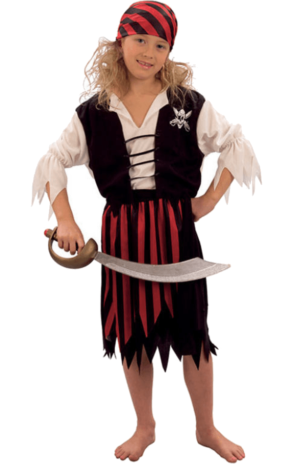 Costume da pirata a righe per bambini