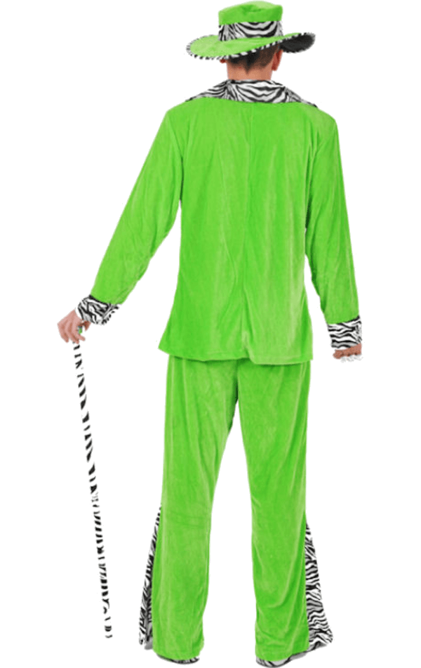 Costume da magnaccia verde adulto