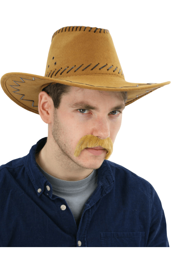 Cappello western cucito in pelle